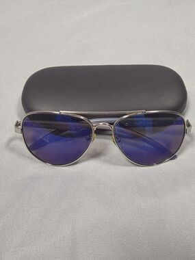 Adult Silver Toned Aviator Sun Glasses